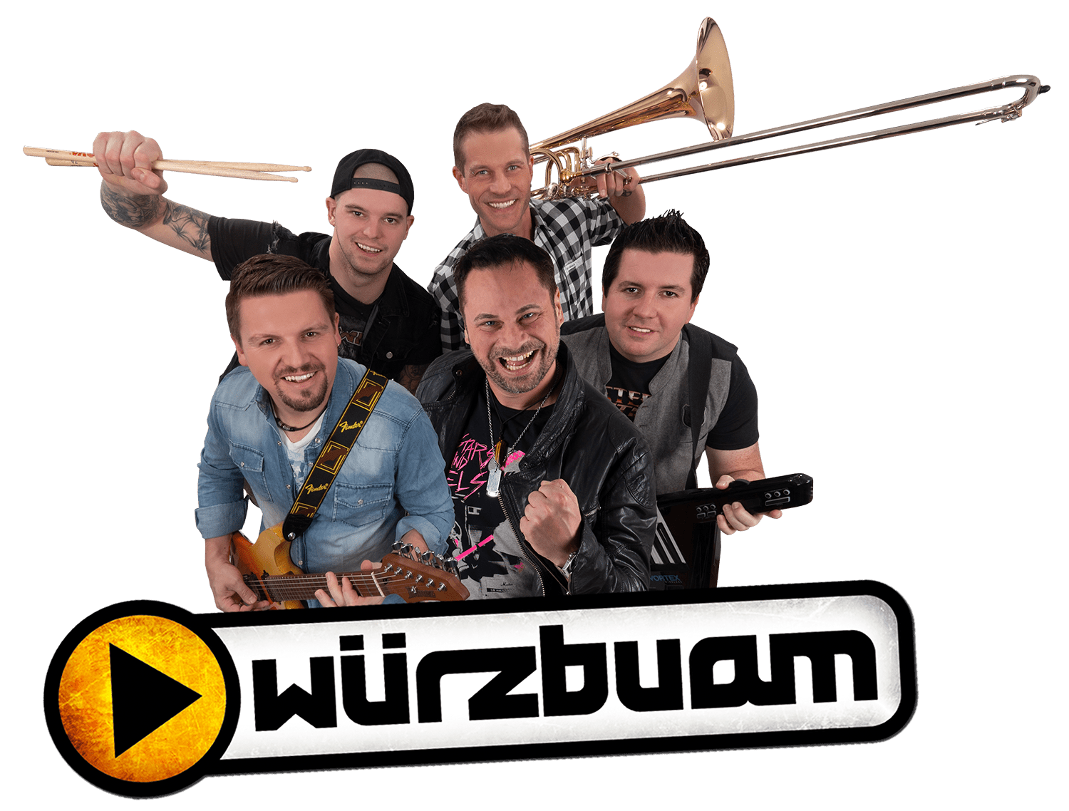 würzbuam pressefoto mit logo nmc booking